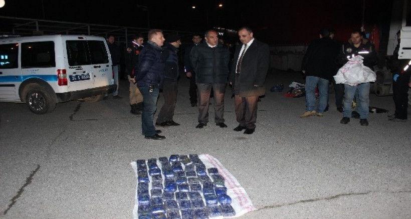 Erzincan’da tırda 7 milyon TL’lik uyuşturucu ele geçirildi